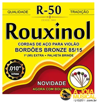 Rouxinol Encordoamento Rouxinol R-50 Violão Aço