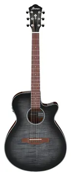 Ibanez Aeg70tch Chitarra Acustica Amplificata Transparent Charcoal Burst