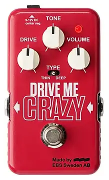 EBS Drive Me Crazy Blue Label Distortion/Overdrive