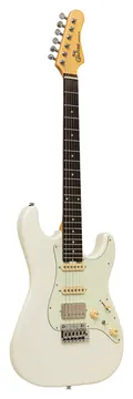 Crafter Charlote Strat Electric Guitar Olympic White
