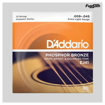 Daddario Encordoamento Daddario Para Violão EJ-41 Aço 009| Fujisom