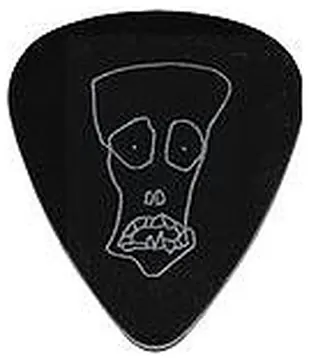 Planet Waves 1CBK6-10JS Joe Satriani heavy (10er) Plektren, silver on black