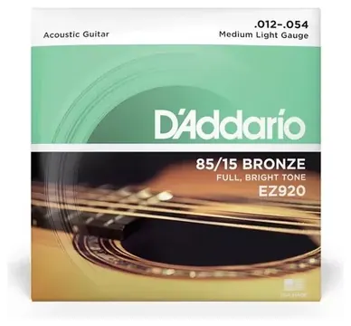 Daddario Encordoamento Para Violao D'Addario EZ920 Medium Light 0.012