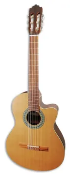 Guitarra Clássica Paco Castillo 220 CE Equalizador Cutaway Cedro Sapele