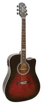 Giannini Folk Brown Red Burst GF1D BRB
