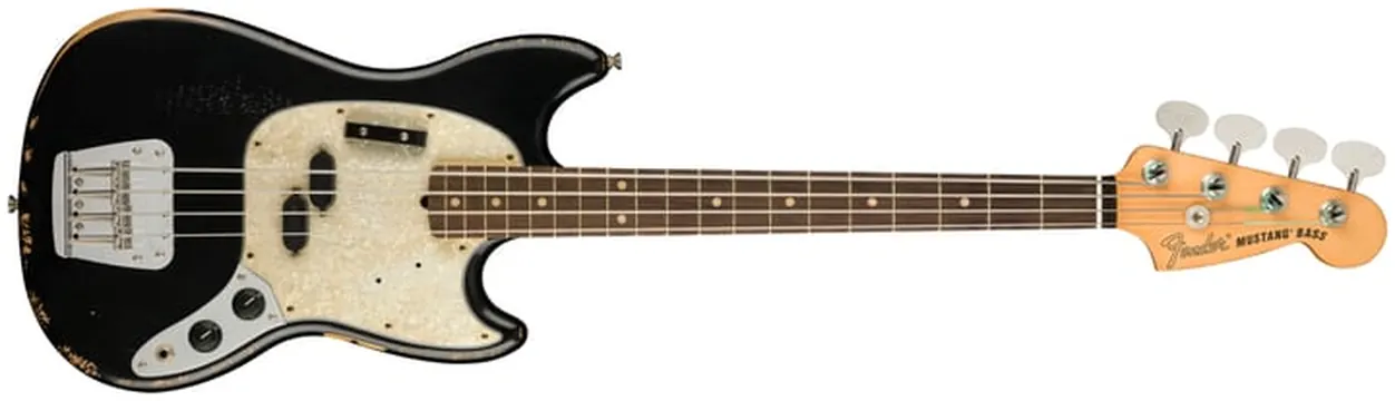 Fender JMJ Road Worn Mustang Bass Black