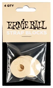 Ernie Ball P05624 Strap Blocks Pack Of 4, Cream