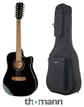 Harley Benton D-200CE-12BK Bundle