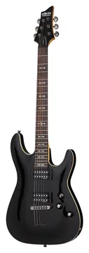 Schecter E-Gitarre Omen 6 Gloss Black