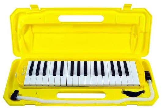 Dolphin Escaleta Dolphin 32 Teclas com Estojo Amarelo