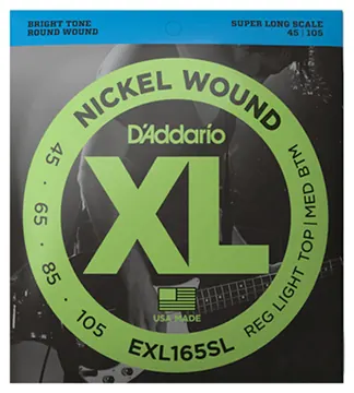 D'Addario EXL165SL Bass Guitar String Nickel Wound