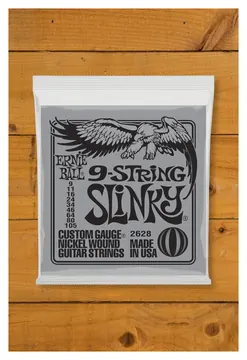 Ernie Ball 9-String Slinky Electric Guitar Strings, 9-105