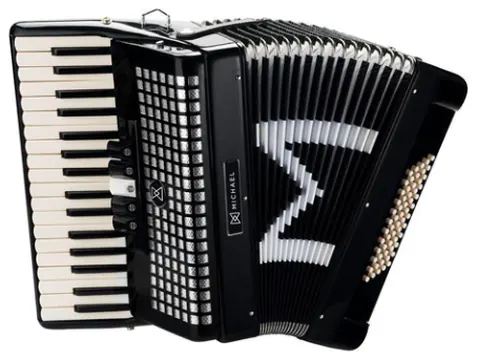 Michael Acordeon Michael 60 Baixos Preta Acm6005 Spb