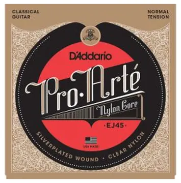 D'Addario Pro-Arte Nylon Classical Guitar Strings, Normal Tension EJ45