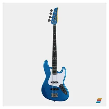 Seizi Contrabaixo Elétrico Seizi Fun Jazu JB 4 Cordas Passivo Royal Blue Sparkle