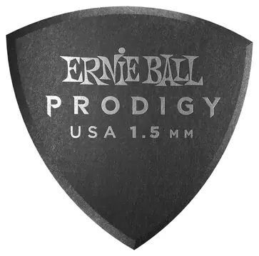 Ernie Ball 1.5mm Black Large Shield Prodigy Picks 6-Pack