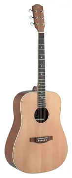 J.N GUITARS ASY-D Asyla-serie akoestische 4/4 dreadnought gitaar met massief sparren bovenblad