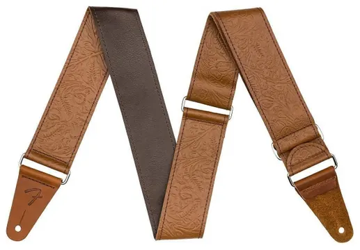 Fender Tooled Leather Guitar Strap 2'' Brown