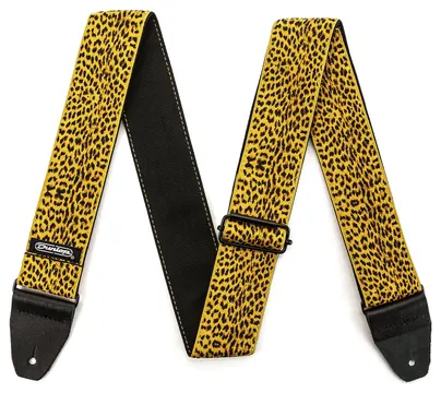 Jim Dunlop D6725 Jacquard Strap Leopardskin Gewebe-Gitarrengurt (50mm)