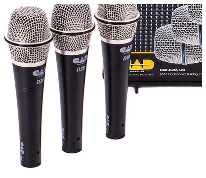 Cad Audio DX38X3 Dynamisches Handmikrofonset (3 Stück)