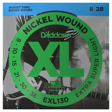 D'addario EXL130 Nickel (.08-.38) Extra Super Light