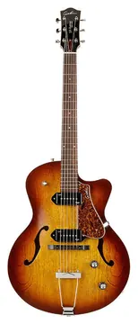 Godin 5Th Avenue Cw Kingpin II P90 Cognac Burst