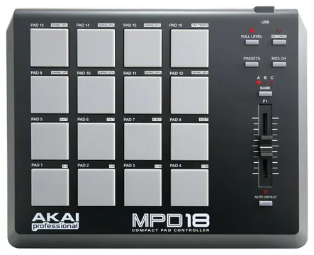 Akai MPD18 Controller Midi Usb