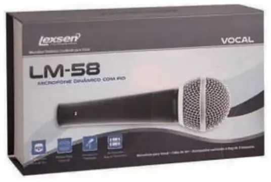 Lexsen Microfone com Fio Lexsen LM-58S Dinamico