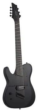 Schecter Pt-7 Zwart Multiscale Ops Lh Satijn zwart Open poriën