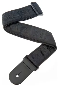 D'Addario Gitarrengurt - Nylongewebe, Black Satin