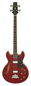 Aria Tab Semi Aco Bass, Wine Red