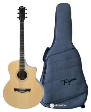 Tagima Hampton EQNTOP Eletroacustico Cordas Aço Cor Natural