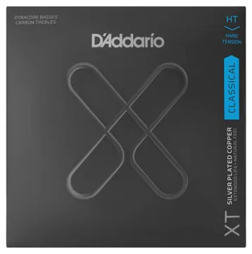 D'Addario Hard Tension, XT Dynacore/Carbon Classical Guitar Strings