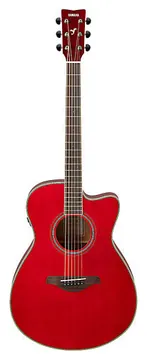 Yamaha FSC-TA RR Westerngitarre – Concert-Cutaway, Fichte massiv, Boden und Zargen aus Mahagoni, TransAcoustic System70