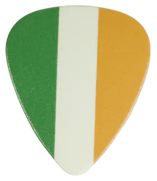 Irish Tricolour Plectrums - Set of 6