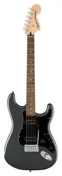 Fender affinity stratocaster hh lrl bpg charcoal frost metallic chitarra elettrica