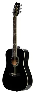 Stagg 3/4 Dreadnought Acoustic Guitar Lefthand Black