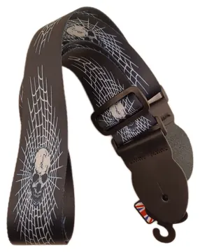 Levin 2" Webbing Graphic Guitar Strap Cobweb (LS-G-WG-200-COBWEB)