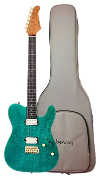 Benson Telecaster Hardy Series Modern EMG Emerald Mist Green C/ Bag