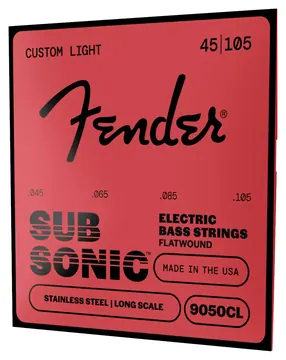 Fender SubSonic™ 9050 Stainless Flatwound Bass Strings 045-105