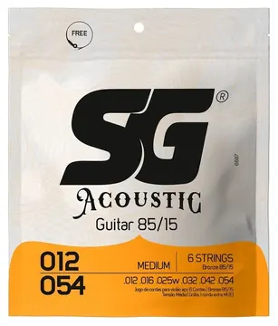 SG Encordoamento Violão SG Aço Bronze 85/15 012 (6687)