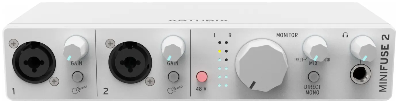 Arturia Minifuse 2 White Interfaccia Audio USB C 2 In Combo e 2 Out Bianca