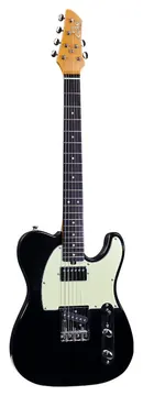 Eko TERO V-NOS BLACK Chitarra Elettrica a 22 Tasti con singol-coil S-H
