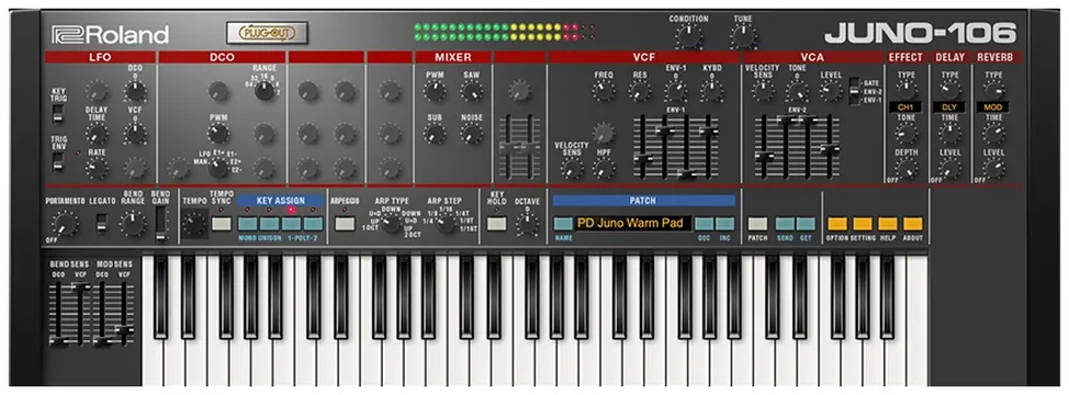 Roland JUNO-106 Software Synthesizer