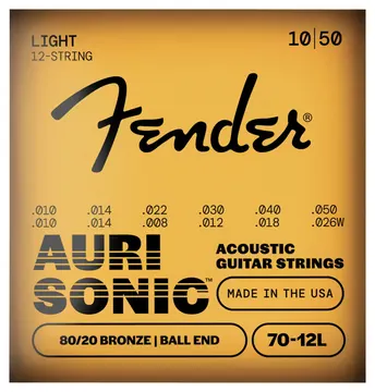 Fender 80/20 Bronze Acoustic Strings (12-String)