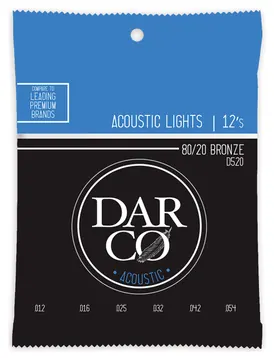 Martin Darco D520 Jeu Cordes Guit. Folk Bronze / Light 12-54