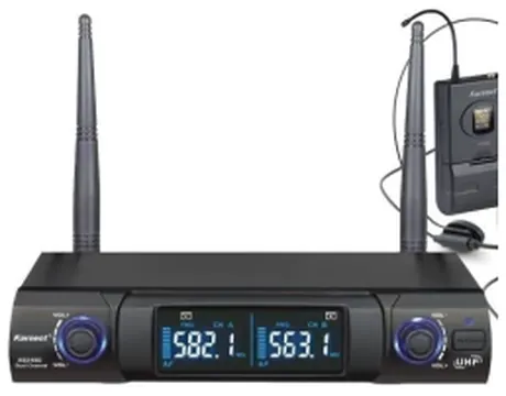 Karsect Microfone Karsect Sem Fio Duplo de Cabeça Ks248dh Uhf (4318)