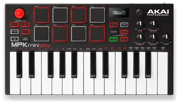 Akai Controlador MIDI USB Akai MPK Mini MK2 25 Teclas 8 Pads