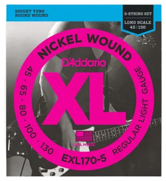 D'Addario EXL170-5 Nikkel Regular Light 045-130