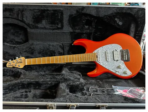 Ernie Ball Music Man Silhouette Special HSS Tremolo Left-Handed Tangerine Orange 2016